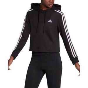 Adidas Women's Essentials 3-Stripes Cropped‎ Hoodie Size L